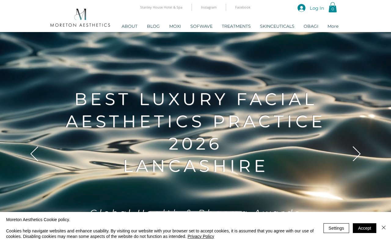 Moreton Aesthetics website screenshot